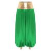 Womens Hippie Harem Pants Magical Lantern Style Metallic Shiny Patchwork Design Arabian Princess Costume
