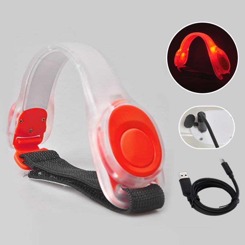 LED Armband Rechargeable, High Visibility Reflective Running Gear, Running Lights For Runners, Light Up Armbands For Night Cycli