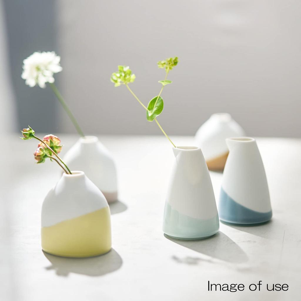 Aito Seisakusho [Liota] Single Flower Vase, Single Mouth, Height Approx. 10cm, Blue, Mino Ware, Made In Japan