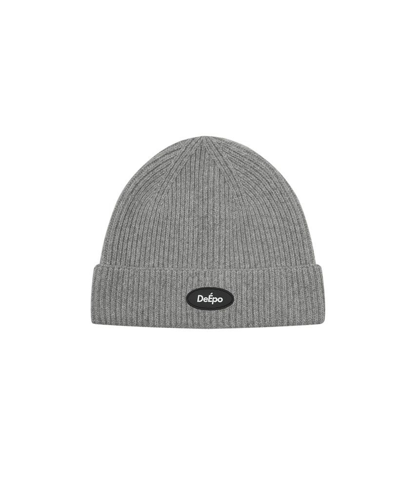 DEEPO Basic Logo Short Beanie Gry