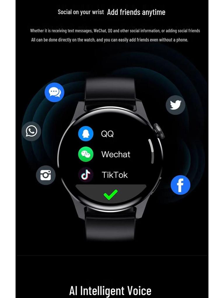 Smartwatch Watch5 Sport: Multifunctional OLED HD Screen with Bluetooth