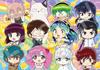 Epoch Quebra-Cabeça de Peças Pequenas Urusei Yatsura Personagens SD Brilhantes 04-109 18,2×25,7cm com Espátula Adesiva e Bilhete