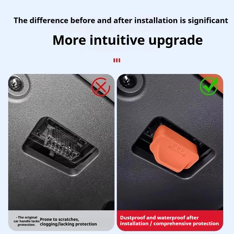 For BYD Dolphin Sealion 07 Dolphin Surf ATTO 3 Seal U Silicone OBD Protective Cover Diagnostic Interface Waterproof Cover