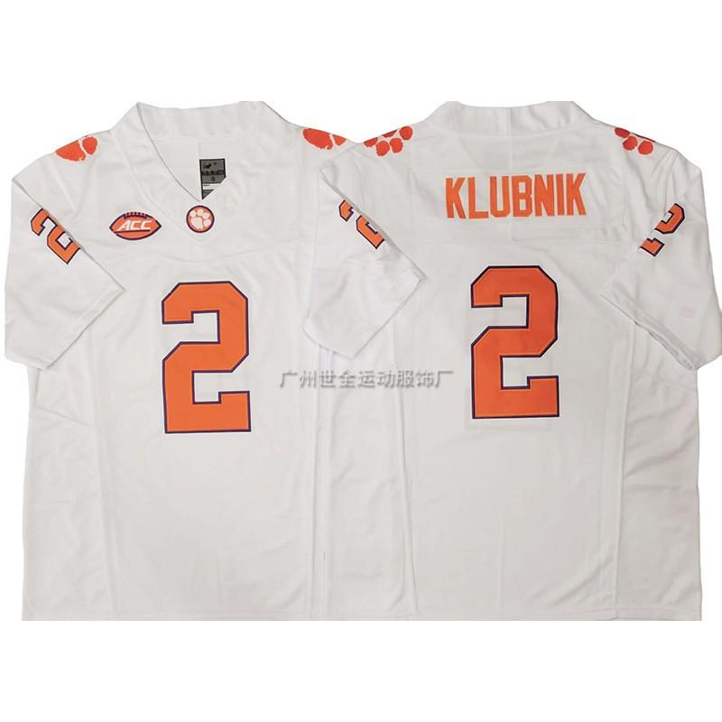 Clemson Tigers Football Jersey Retro College Style Embroidered Team Uniform Men
