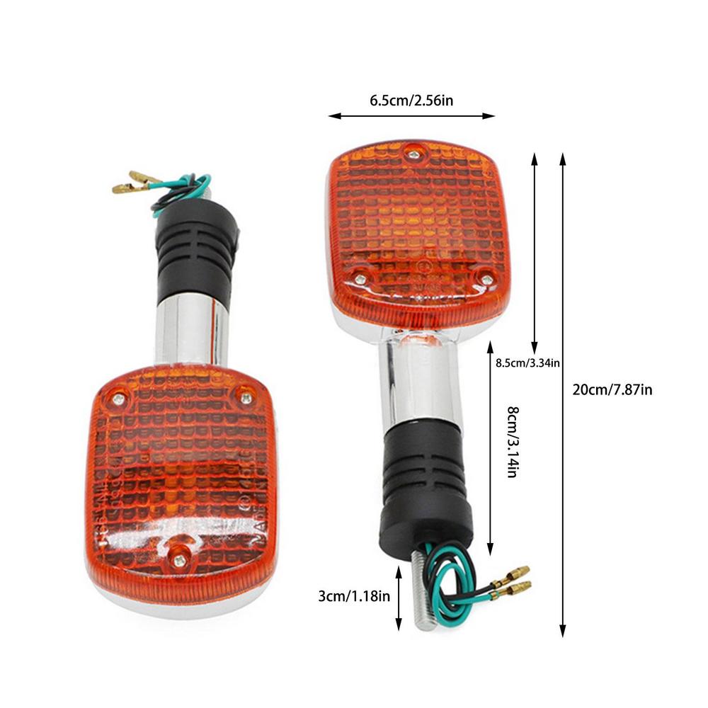 

Motorcycle Head Lamp 2X Motorcycle Direction Turn Lights Vintage Modified Rear Lamp 8mm Long Screw Turn Lamp For Cruiser Scooter