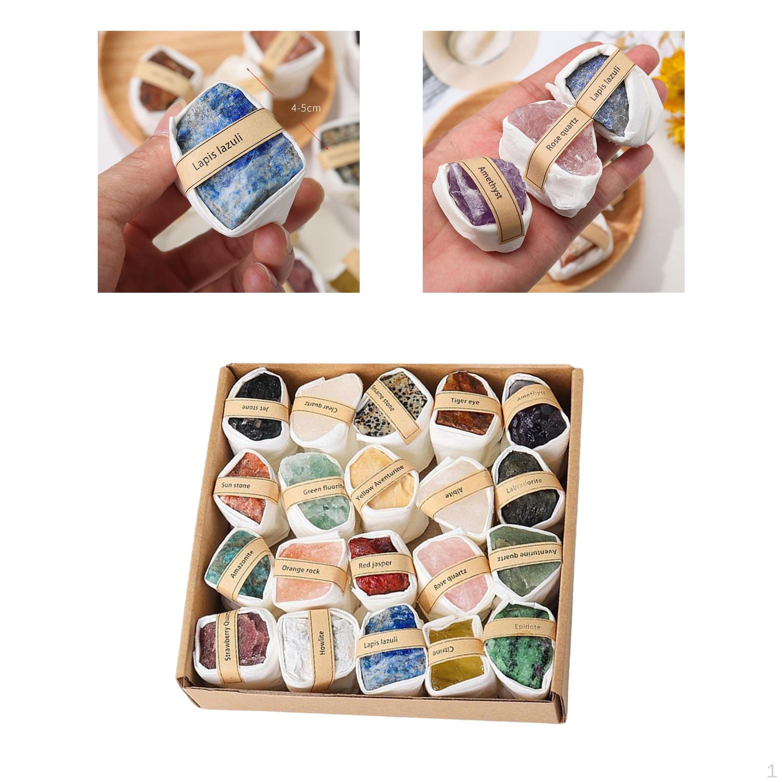 

Deluxe Rock and Mineral Collection Educational Toys Information Game DIY Projects Kids style A