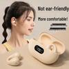 2025 Wireless Clip-on Earbuds: Bluetooth, High-Fidelity Sound, Long Battery, Non-In-Ear Comfort, Smart Display