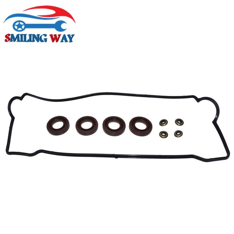 Valve Cover Gasket & Spark Plug Tube Seals & Grommets For Geo Prizm Toyota Celica Corolla 1.6L 1.8L 1993-1997 4AFE 7AFE 16V