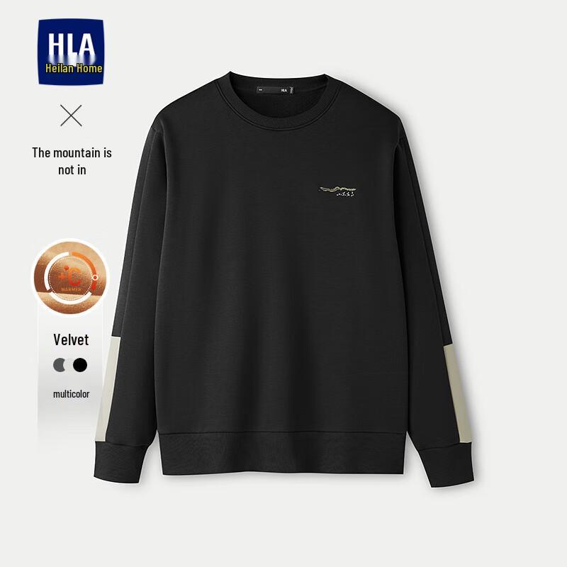 

HLA Men s Fleece-Lined Round Neck Sweatshirt XL