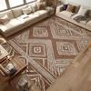 Western Aztec Rug Area Rug for Living Room Southwestern Farmhouse Machine Washable Low Pile Soft Large Carpet for Dining Room
