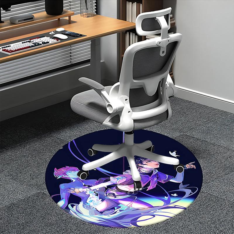 

Valorant Chair mat Round Rug-Office carpet, Non-slip, Suitable for Living Rooms, Bedrooms decor.1205299a 80cm by 80cm