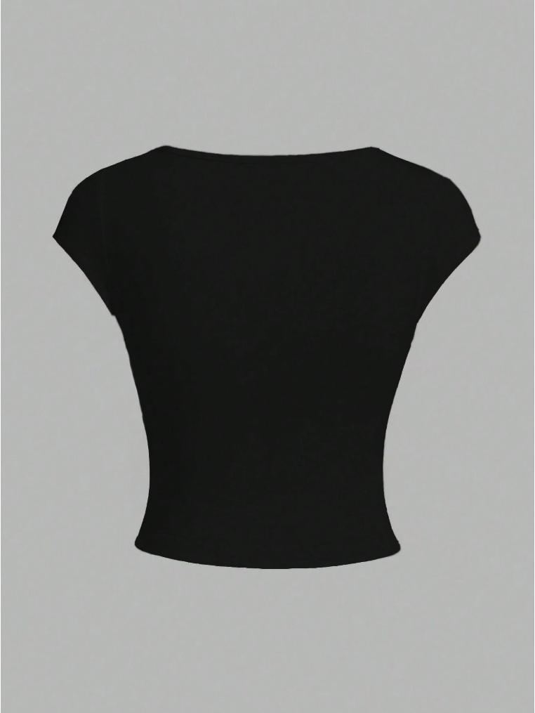Elegant V-Neck Waist-Cinching Cropped Vest for Women - European & American Spring/Summer Fashion