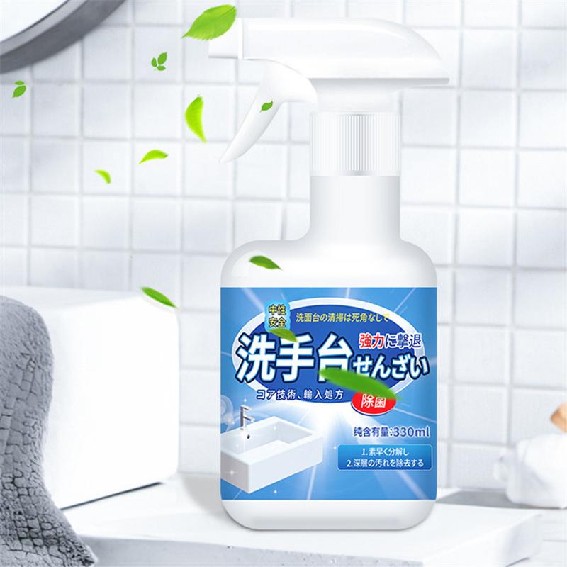 500ml Badreiniger Spray Kraftvoller Spülbecken Kalkentferner Armatur & Spiegel Keramikbecken Fleckenentferner