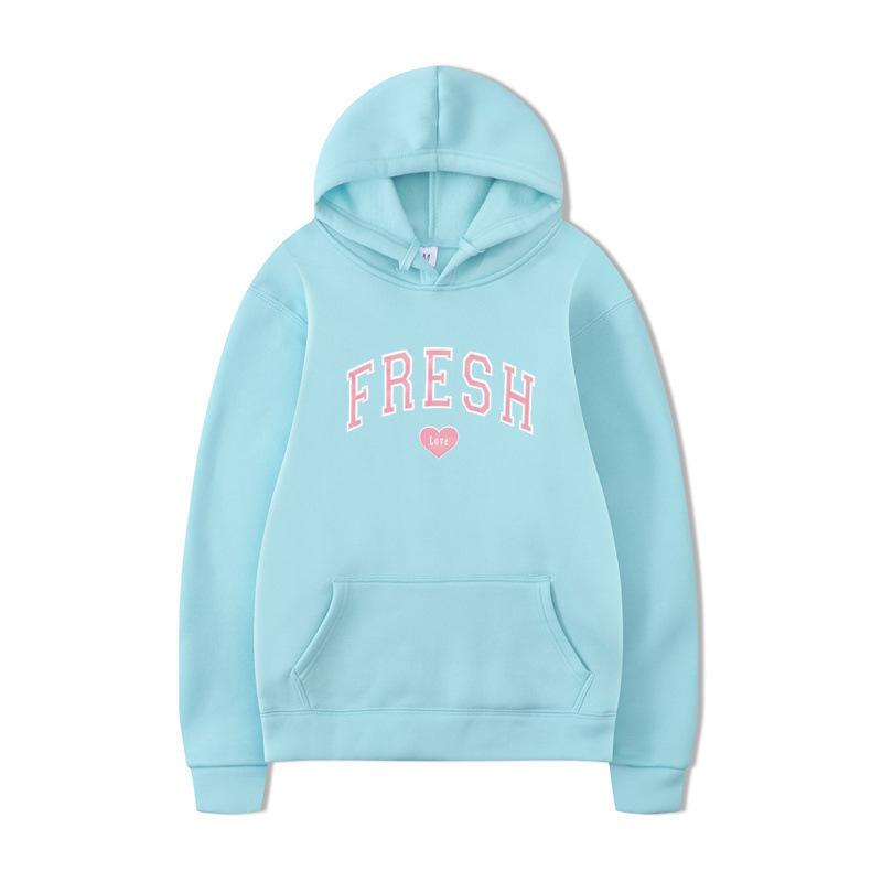 Sweater Hooded Casual Fashion Versatile Long Sleeve Trend Autumn Sports Fleece Pullover