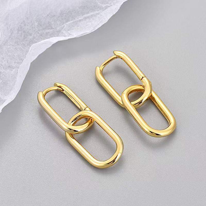 New 925 Sterling Silver Simple Style Earrings Personality Charm Women Earrings Birthday Gift for Friends Exquisite Jewelry