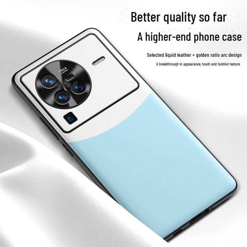 Protective Liquid Leather Case for Vivo X80 Pro Phone, Anti-fall and Anti-fouling Cover. Get Yours Now!