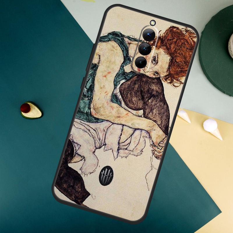 Egon Schiele For ZTE Nubia Red Magic 8 9 8S 9S 10S Pro Plus 10 Air 6S 7S 7 Pro Red Magic 11 Pro Plus Case