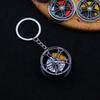 Metal Brake Wheel Hub Keyring - Gun Black Caliper Keychain for Mercedes Gift