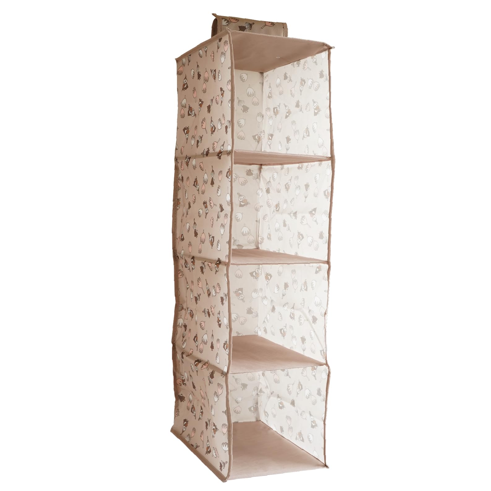 

MOOMIN Hanging 4 Little My 20cm Storage, Slim, Tiers, Design, Foldable, Compact, бежевый