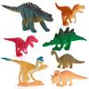 Dinosaur Static Figures Pack With Durable Plastic Material For Gift And Play