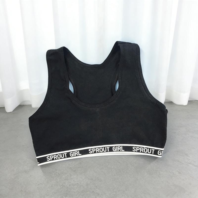 Developmental Sports Underwear for Girls, Kids Tube Top, Girls Double Layer Racerback Sports Vest, Students Bandeau