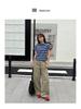 2026 Spring Women's Korean Style Wide-Leg Casual Pants - Loose Slimming, Thirteen Line Design