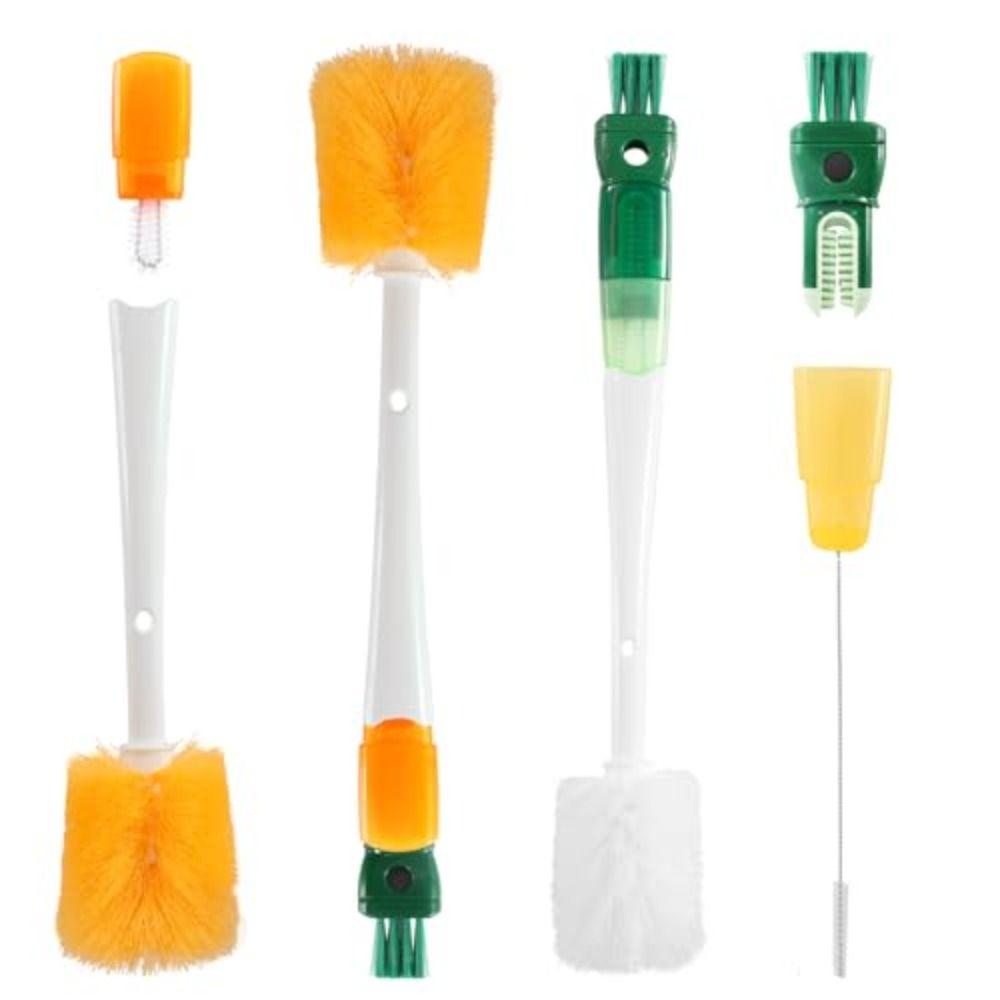Long Handle Bottle Brush Multi-purpose 5 in 1 Cup Cleaning Brush  Baby Bottle Cleaning