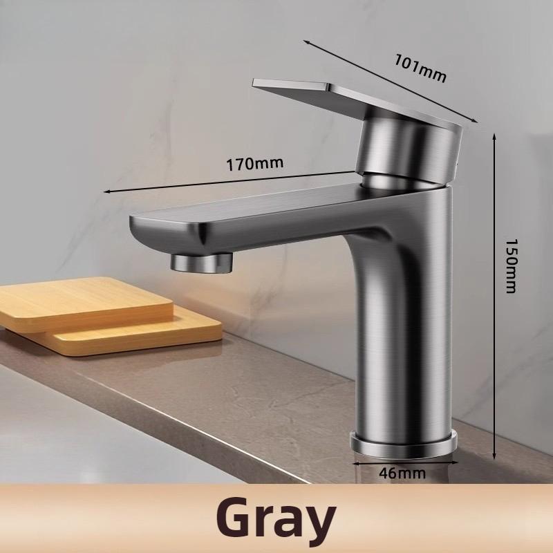 Stainless Steel Bathroom Wash Basin Faucet With Sensor Hot and Cold Water Tap Only Sink Household Washbasin Counter Bidet