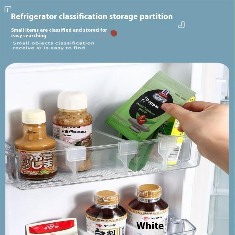 10/20Pcs Refrigerator Kitchen Organizer Shelf Storage Dividers For Eggs Bottles Items Organizer