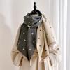 Double-sided Love Imitation Cashmere Jacquard Scarf Women's Winter Versatile Soft Waxy Big Shawl Thickened Warm Big Scarf