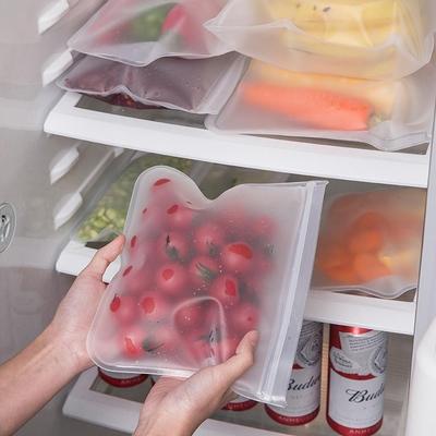 Silikonowa torba do przechowywania żywności Wielokrotnego użytku pionowa torba Ziplock Torba do przechowywania żywności Ziplock
