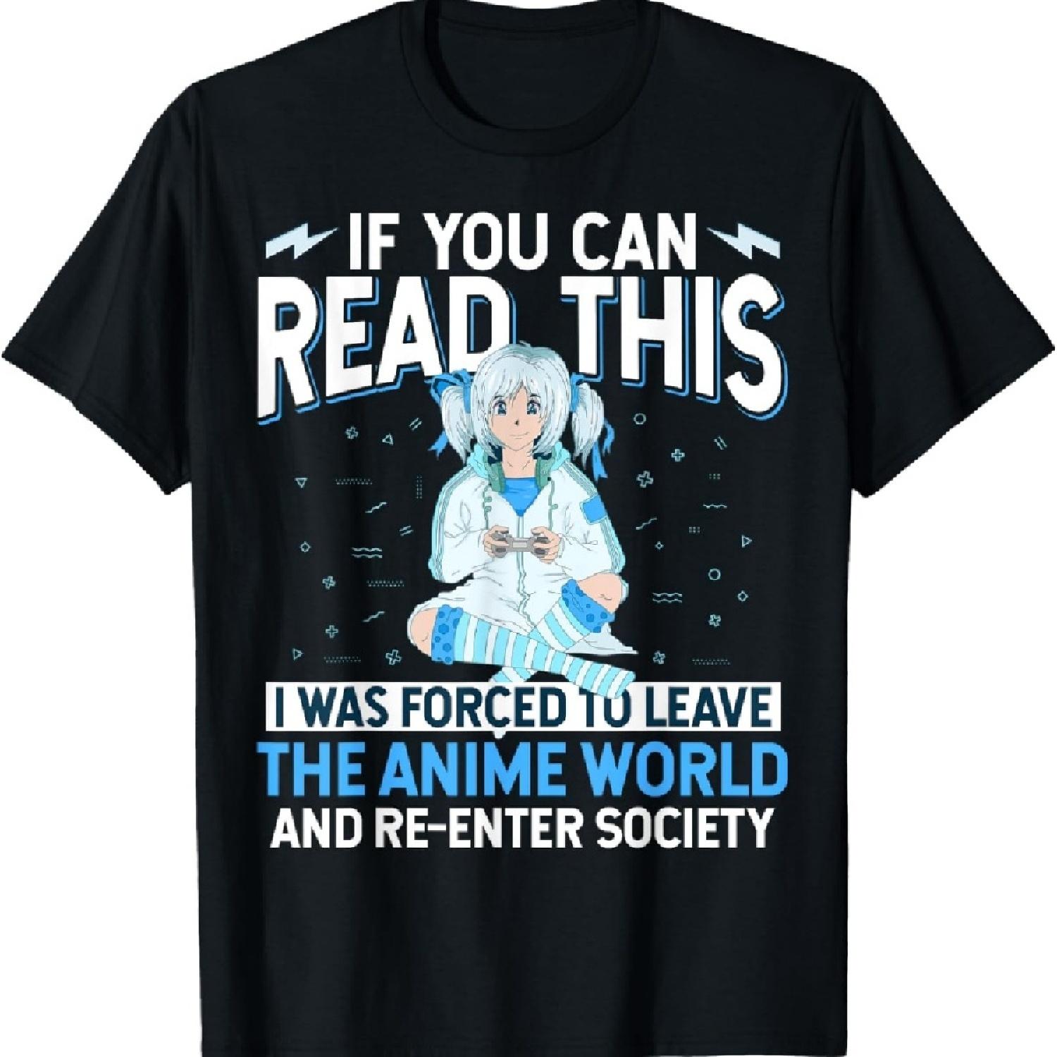 

Покинь Аниме Мир и Вернись в Общество Забавная Футболка для Любителя Аниме XXXXXL чёрный