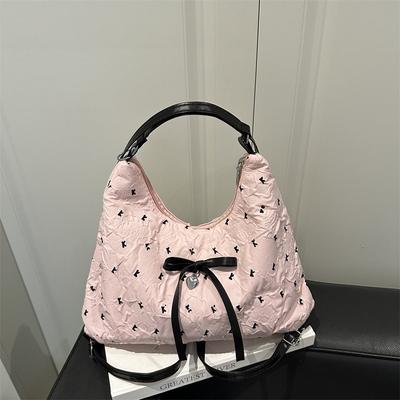Bow Lazy Sweet Literary Large Capacity Shoulder Bag New Fashion Commuter Versatile Student Backpack