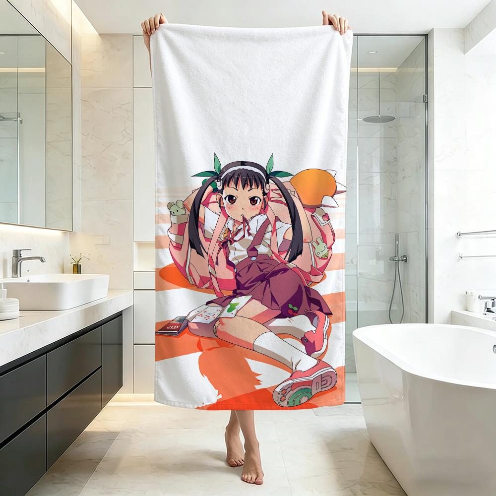 Mysterious B-BakemonogatariS Towel Five-Star Hotel Quality Eco-Friendly Ultra Soft Thick Towels & Beach Towels
