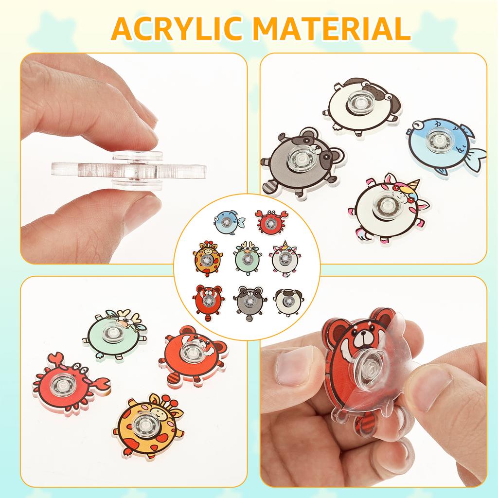 48-60PCS Mini Finger Gyro Toys Fidget Spinners Sensory Stress Toys Hand Spinner Party Favors Gifts for Boy Girl Children Adult