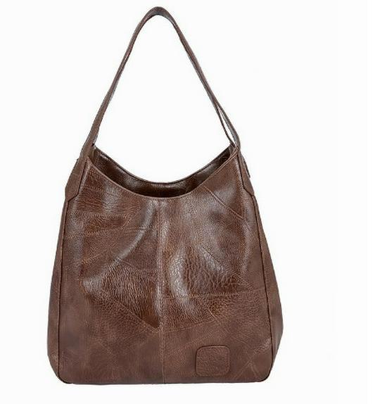 Borsa a Spalla Tote in Morbida Pelle Retrò Donna Euro-Americana CLE