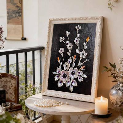 DIY Beautiful Flowers Pearl Art Painting for Home Wall Decor Arts Craft  for Adults/Beginners Gift Idea Home Decor Without Frame