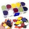 6/30/50pcs 0.46mm Smooth Guitar Picks 3cm Assorted Colors Plectrum for Acoustic Electric Guitar Standard Shape Durable JXB