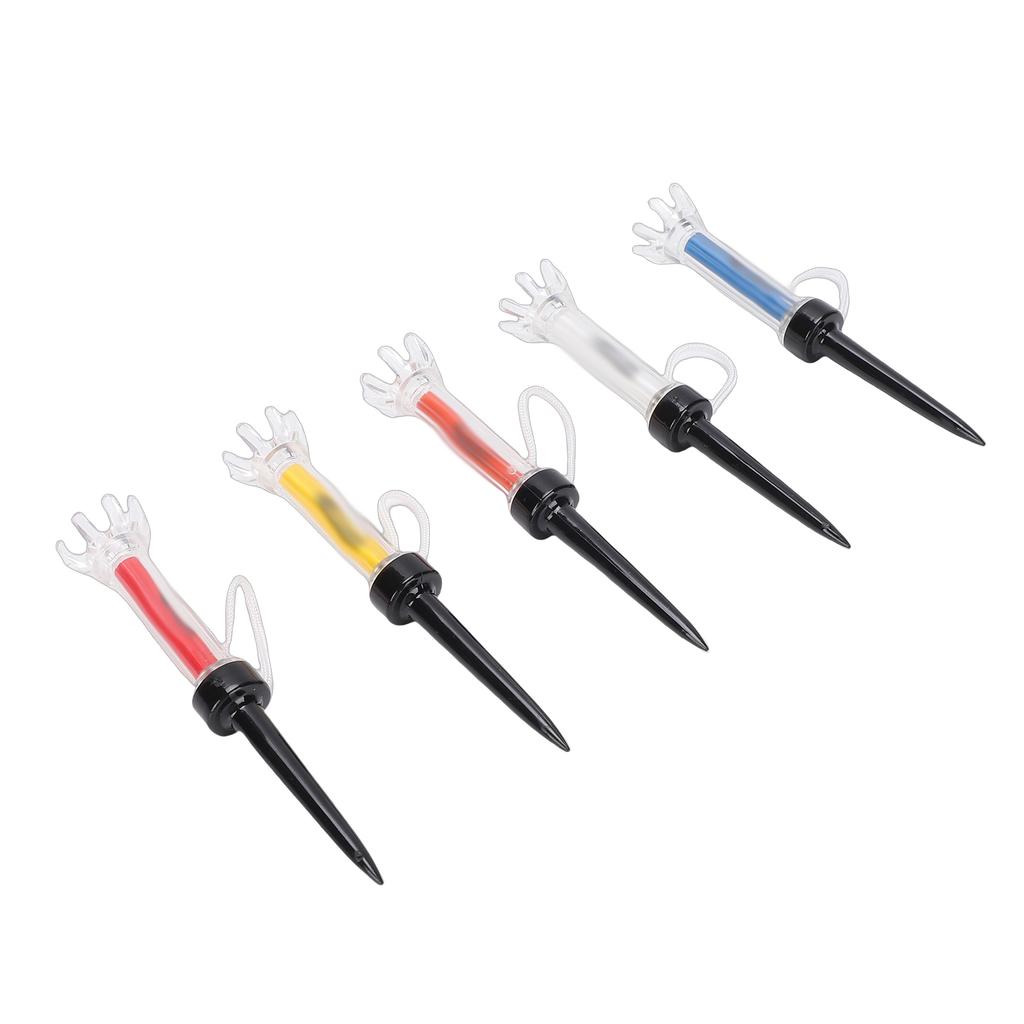 5PCS Magnetic Tees Training Practice Tool 8 Prongs Design 360 Degree Bounce with Anti Loss Cord 90mm 3.5in
