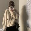 2025 Autumn/Winter Women's Young Style Reversible Eco-Friendly Lambswool Short Stand Collar Fur Coat