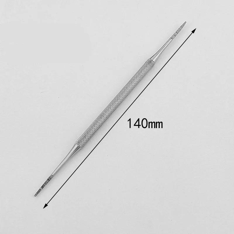 3PCS Ingrown Toe Correction Files Stainless Steel Double Ended Toe Nail Care File Manicure Pedicure Toenails Clean Tools
