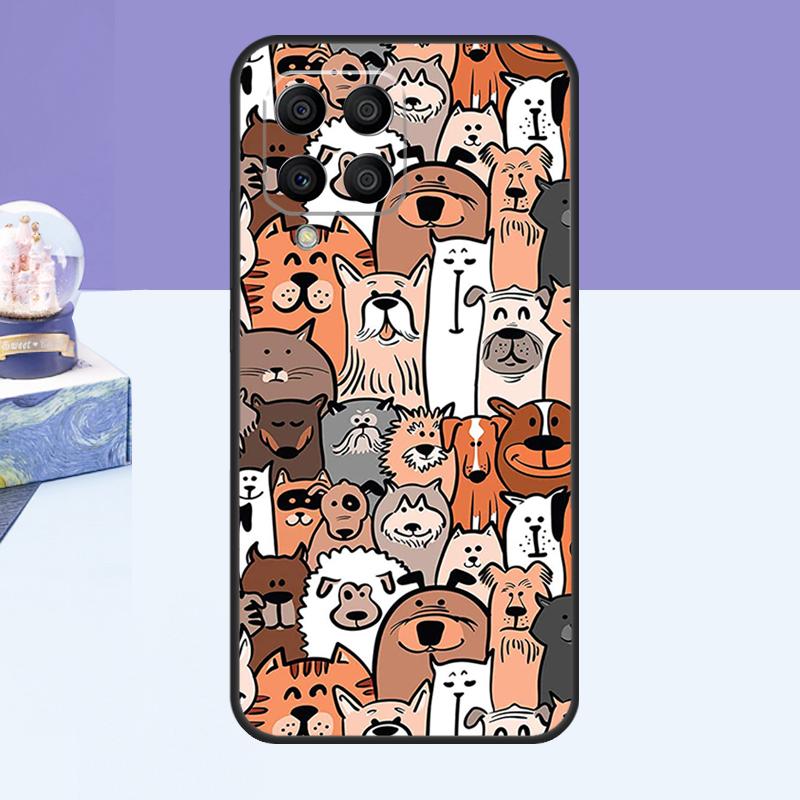 

French Bulldog Beagle Dogs Pattern Case For Samsung Galaxy M31 M51 M32 M52 M12 M13 M23 M33 M53 M14 M34 M54 M30s M31s M20 Cover Samsung M31s