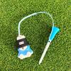 Anti Lost Golf Tee Hanger with Tee Colorful Cartoon Plastic Tee Hoop Ring with Strap Golf Accessories for Men Women Golfer Gifts