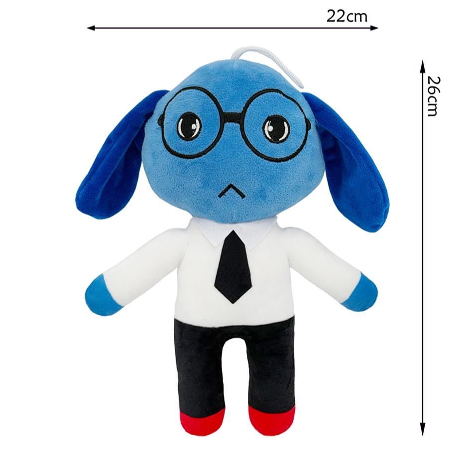 Anime Pet Hospital Pink Rabbit Glasses Blue Dog Cartoon16Pcs Plush Toy Medical Staff Animal Trendy Game Peripheral Gift In Stock
