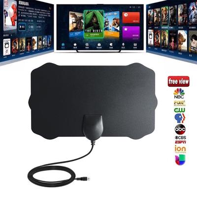 Indoor HD TV Antenna Digital HDTV Aerial Signal Amplified 50 Mile Range VHF UHF