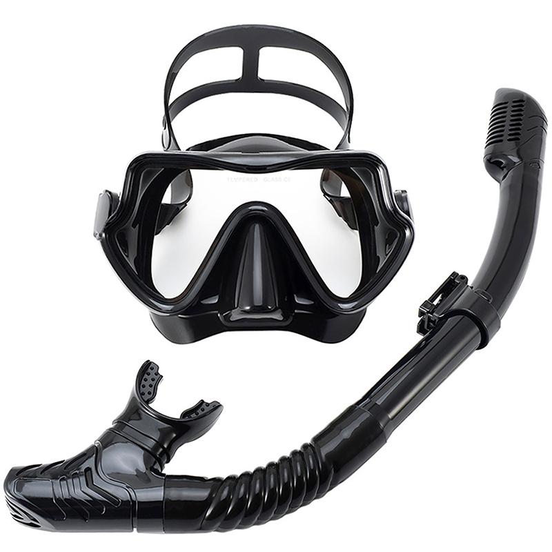 Diving Mask Snorkel Professional Scuba Diving Masks Snorkeling Set Adult Silicone Skirt Snorkeling Mask Diving Mask Goggles