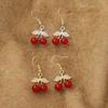 Sweet Cherry Dangle Earrings with Ear Hooks