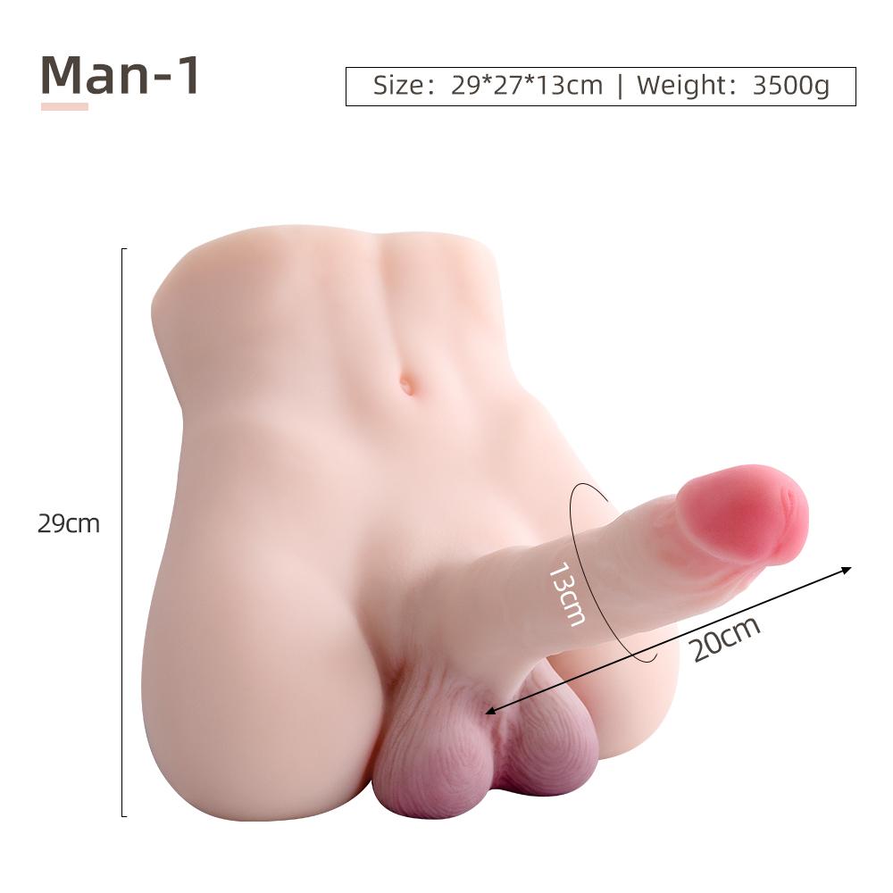 Half Body Silicone Sex Doll Realistic Dildo Big Penis for Women Female Adult Toy Masturbator Products