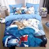 Anime Gawr Gura Bedding Sets Cute Role-Playing Duvet Cover Bed 3D Printed Bedroom Decoration Children Single Double Large Size