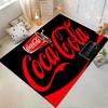 "Red and Black Coca Cola Logo Carpet for Living Room Decoration" Suitable for Use As an Anti-slip for Living Room Bedroom Sofas